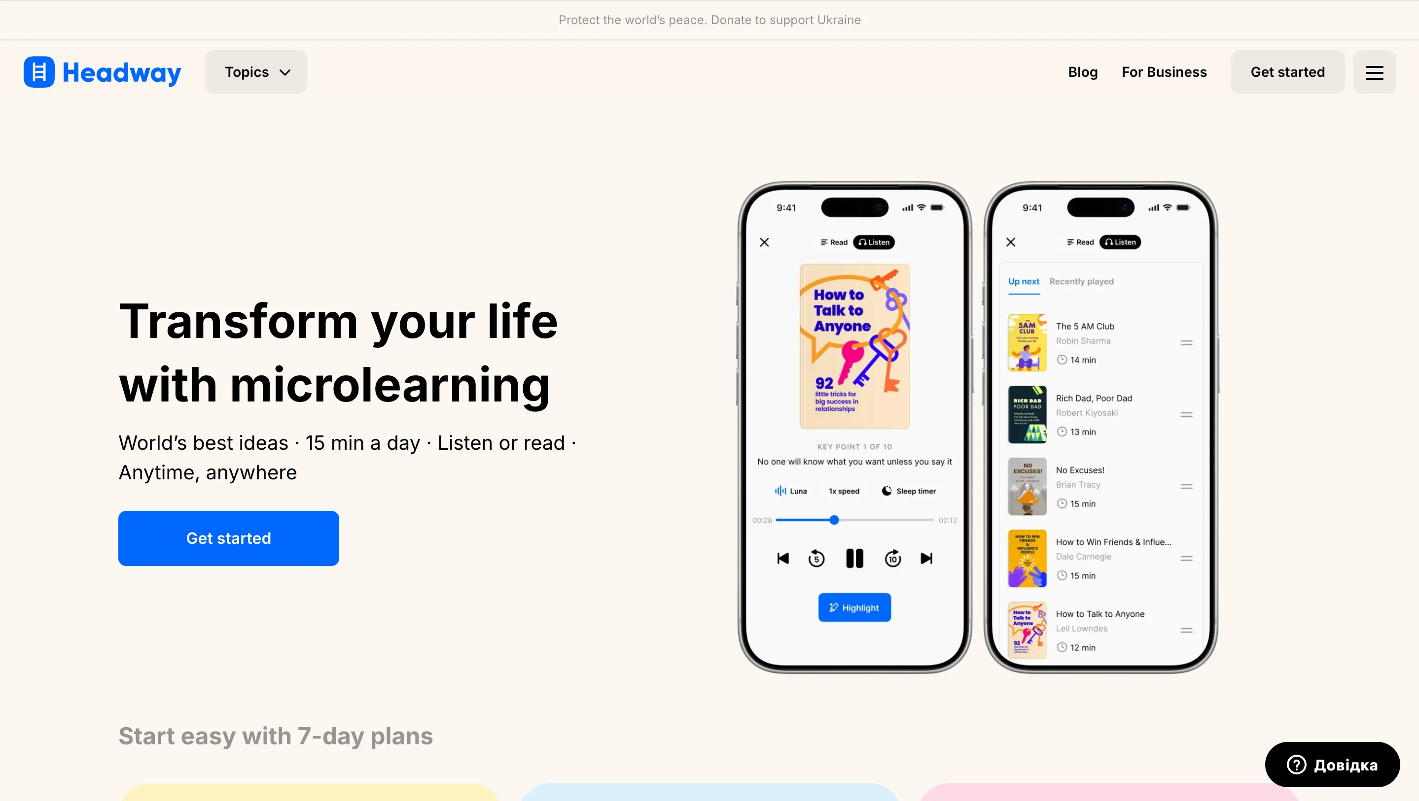 Die meistgeladene Buchzusammenfassungs-App Headway