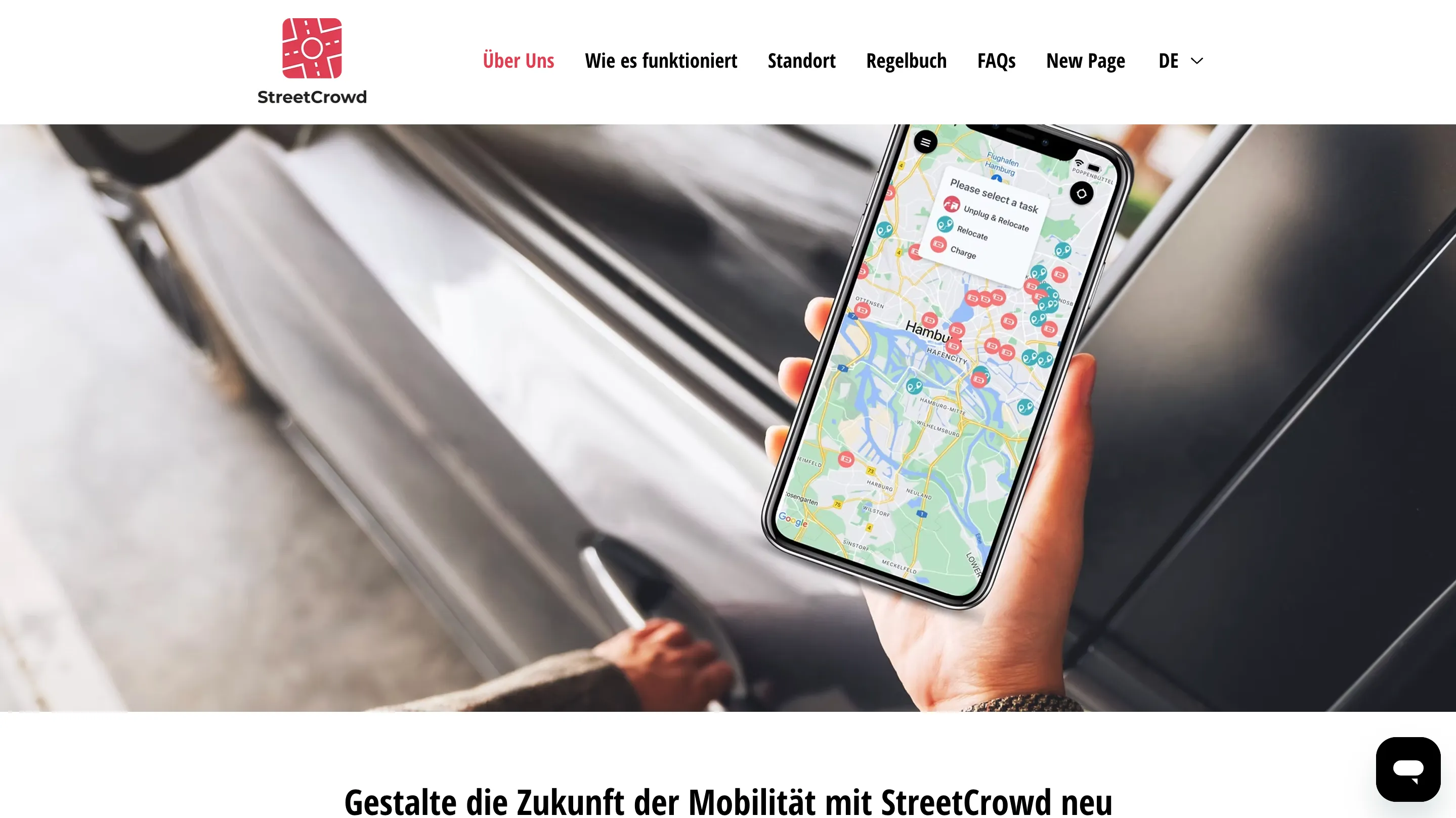 Technologie-SaaS-Plattform StreetCrowd
