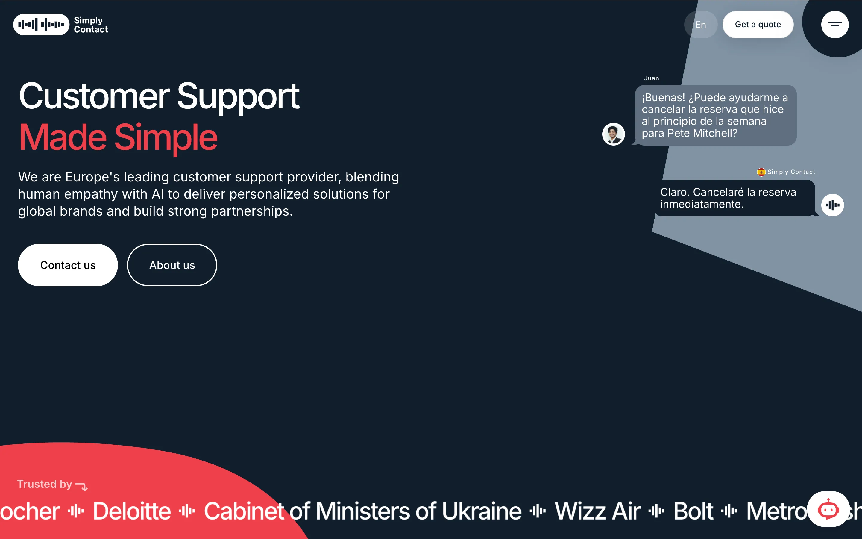 Simply Contact support outsourcing