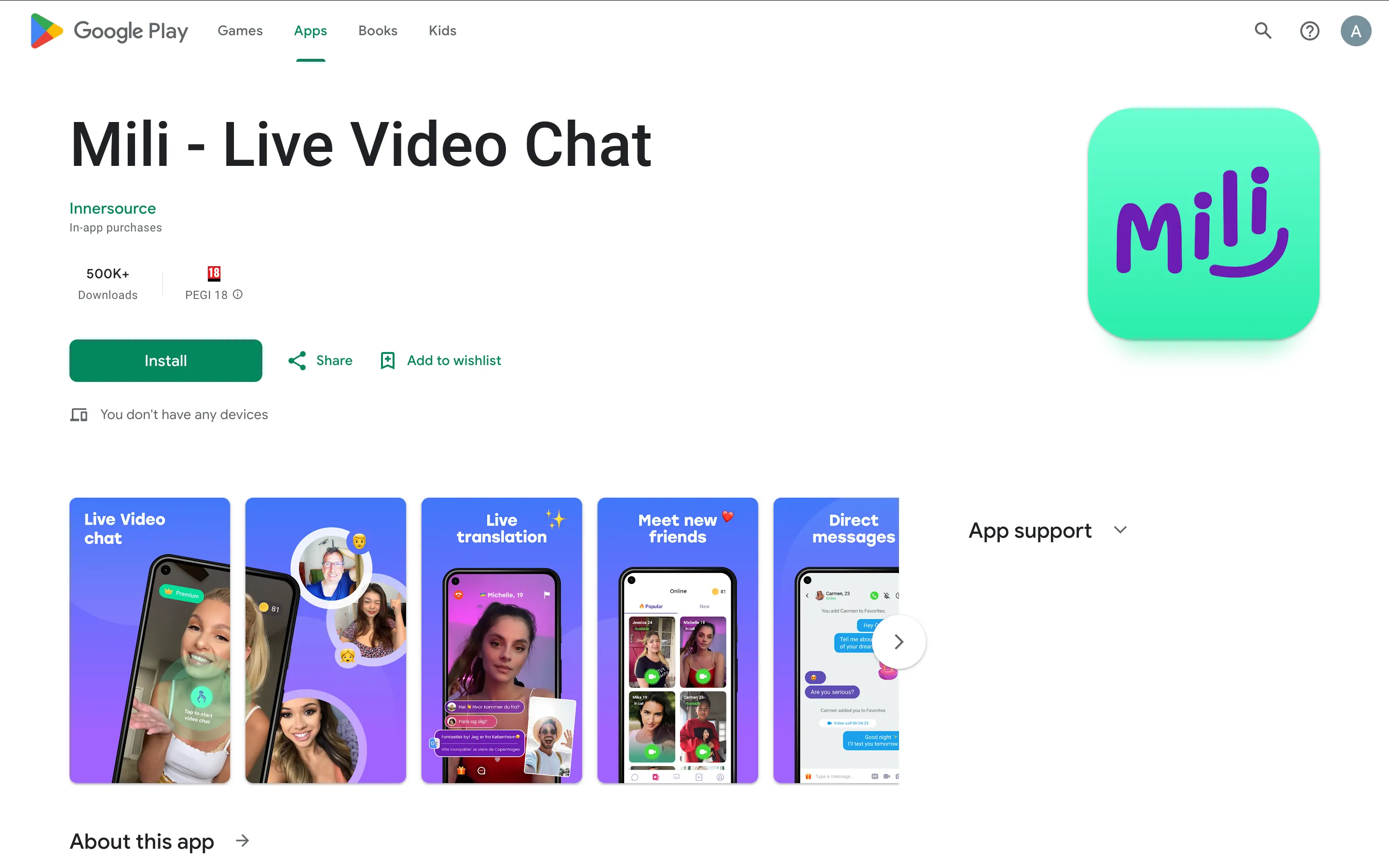 Mili - Live video chat app SaaS